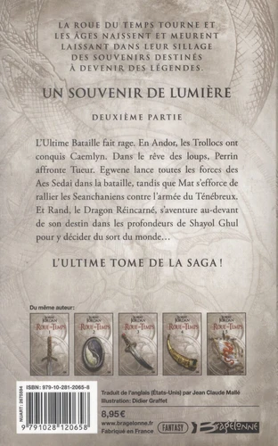 Un Souvenir De Lumiere,2 (la Roue Du Temps,28)