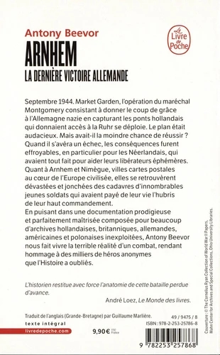 Arnhem - La dernière victoire allemande