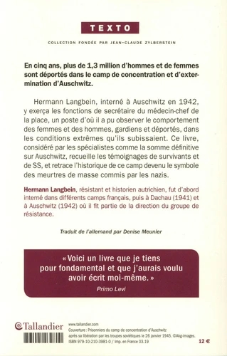 Hommes Et Femmes à Auschwitz