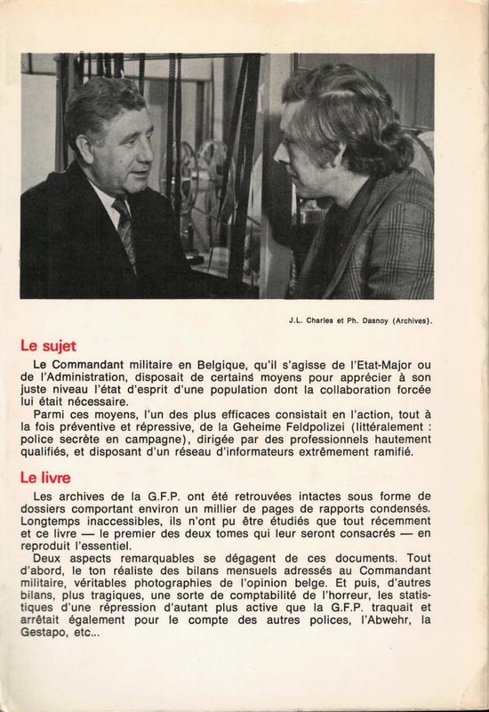 Les dossiers secrets de la police allemande en Belgique 1940-1942
