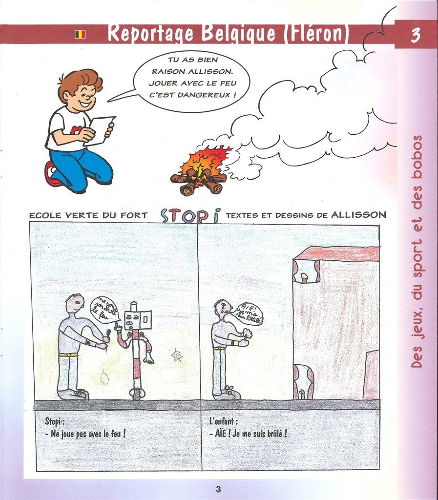 DES JEUX, DU SPORT ET DES BOBOS - Cahier n°3