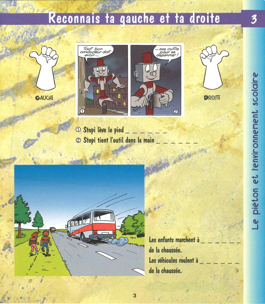 Le piéton et l'environnement scolaire - Cahier n°1