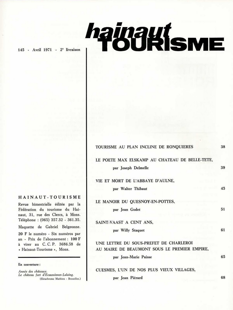 Hainaut Tourisme n° 145