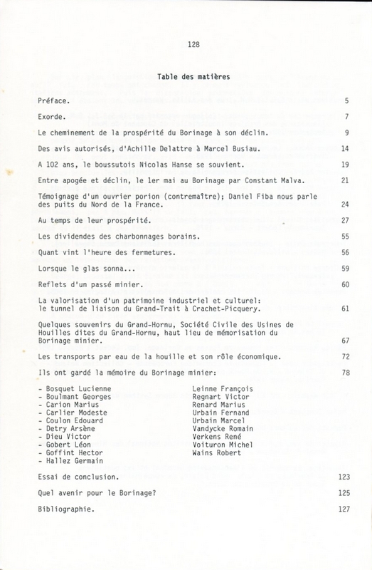Le borinage minier - Son apogée, son déclin, sa survivance