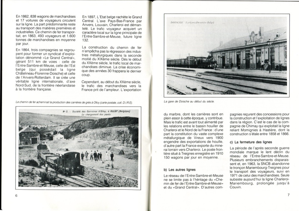 Itinéraires des gares rurales
