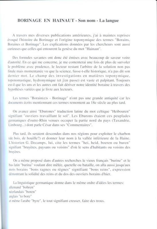 Le Borinage dans l'histoire des hommes et des charbonnages