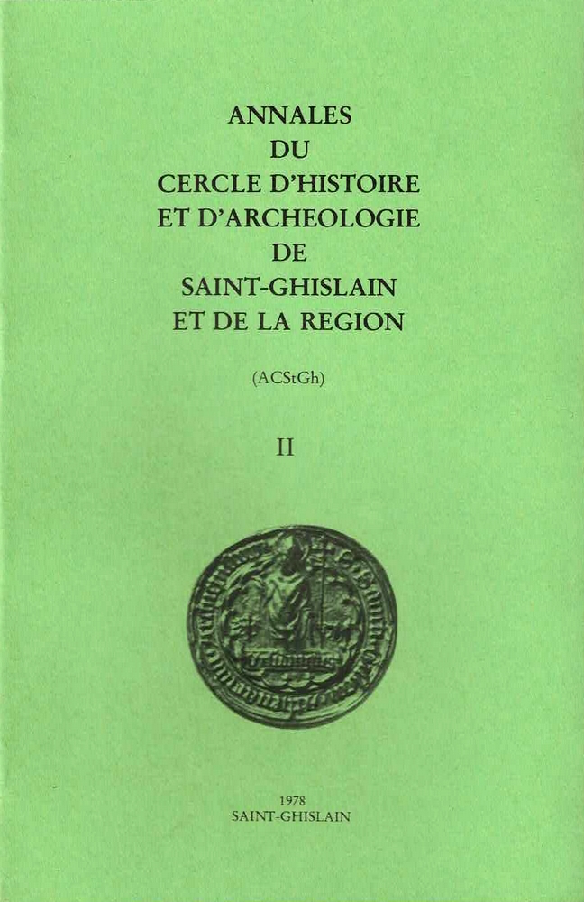 Annales du Cercle d'Histoire et d'Archéologie de Saint-Ghislain et de la région - Tome II
