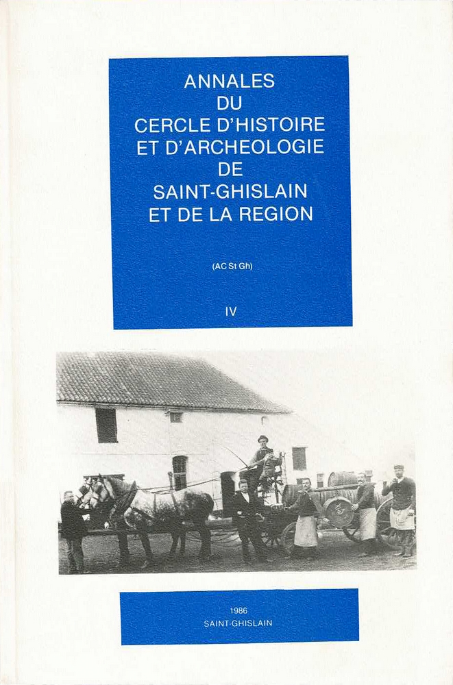 Annales du Cercle d'Histoire et d'Archéologie de Saint-Ghislain et de la région - Tome IV