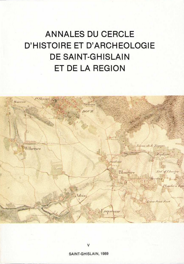 Annales du Cercle d'Histoire et d'Archéologie de Saint-Ghislain et de la région - Tome V