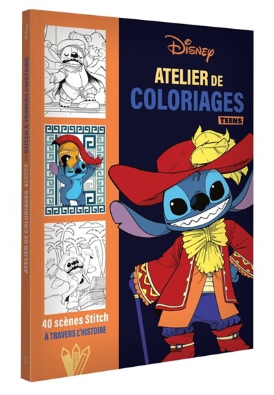 Disney teens - atelier de coloriages - Stitch à travers l'histoire