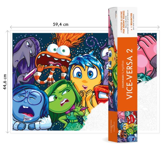 Coloriage mystère Disney - poster vice versa