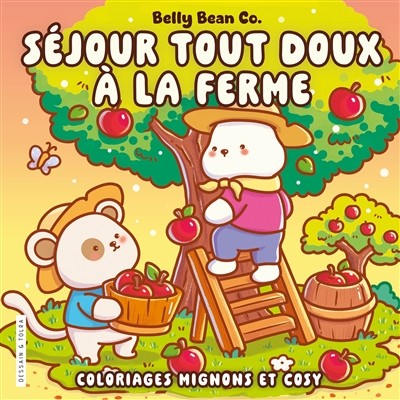 Séjour tout doux a la ferme - Belly Bean - coloriages mignons et cosy - cosy colo