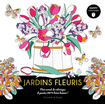 Happy coloriage jardins fleuris