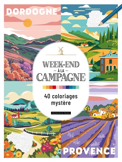 Week-end a la campagne - 40 coloriages mystère