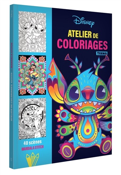 Disney teens - atelier de coloriages - mandala Stitch