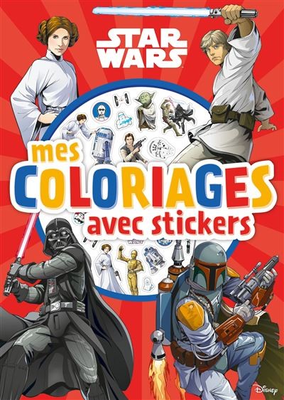 Star Wars - mes coloriages avec stickers