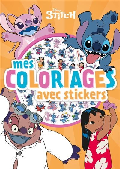 Stitch - mes coloriages avec stickers - Disney