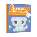 Coloriages a bords paillettes - Adrien le chien