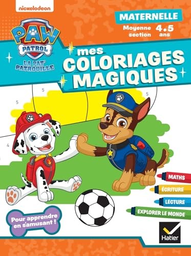 Mon coloriage magique Pat'patrouille ms - 4 ans