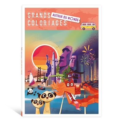 Grands coloriages - autour du monde