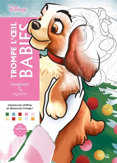 Coloriages mystères Disney - trompe l'œil babies