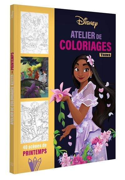 Disney teens - atelier de coloriages - scènes de printemps