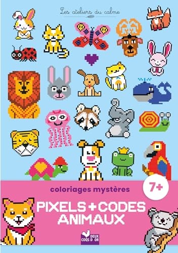 Coloriages mystères pixels et codes animaux