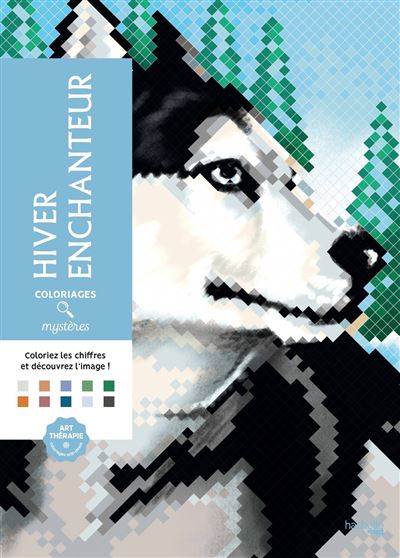 Coloriages mystères - hiver enchanteur