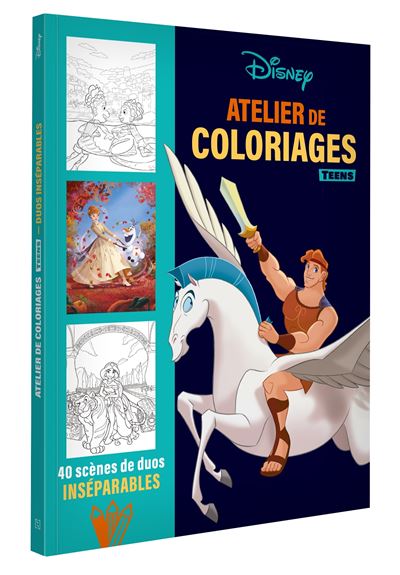 Disney teens - atelier de coloriages - les duos inséparables