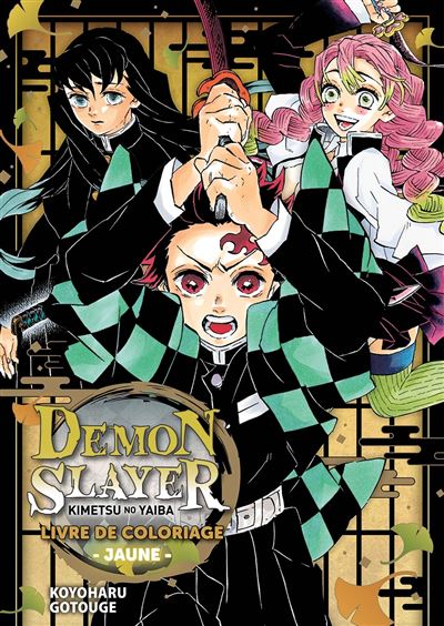 Demon slayer - livre de coloriage n°05 : jaune
