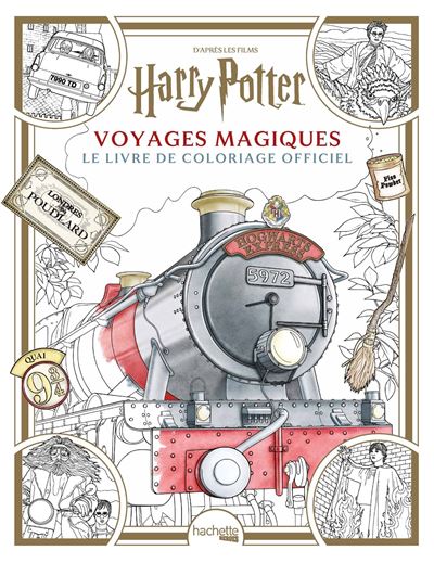 Coloriage Harry Potter - voyages magiques