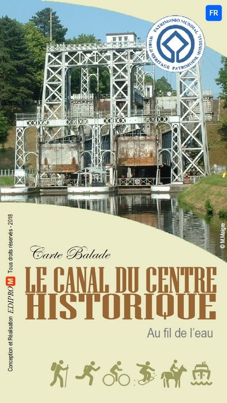 Carte balade Canal du Centre FR