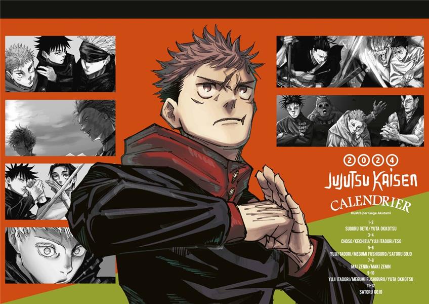 Calendrier Jujutsu Kaisen