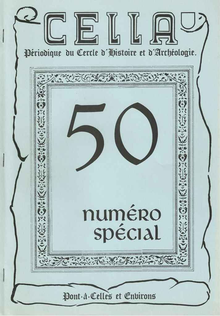 Cella n° 50 Numéro spécial