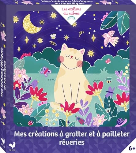 Mes Créations à Gratter et à Pailleter Rêveries - Coffret avec accessoires