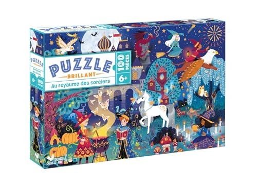 Puzzle brillant - Au Royaume des Sorciers - 100 pièces