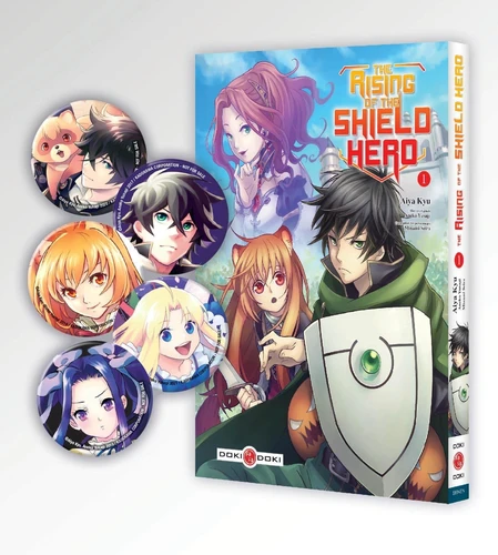 [9791041114368] The rising of the shield hero - Edition limitée - Bagdes collector Tome 1
