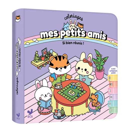 [9782017347149] Coloriages mes petits amis avec 6 surligneurs - si bien réunis !