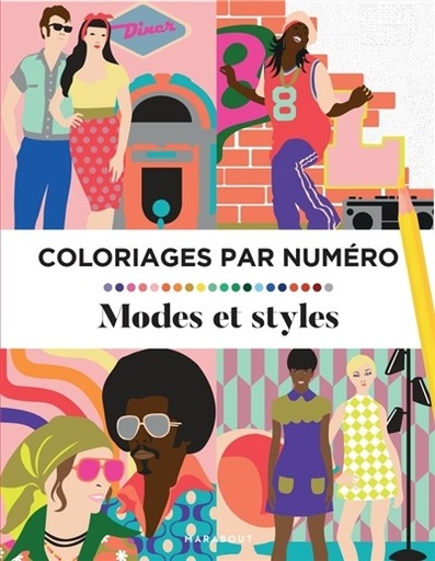 [9782501196635] Coloriages par numéro - mode et styles