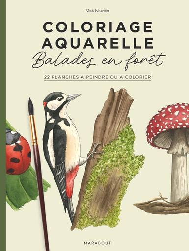 [9782501193870] Coloriage aquarelle - balades en foret