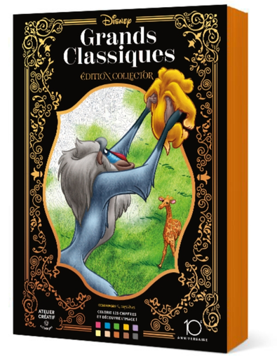 [9782017312758] Coloriages mystères Disney - grands classiques tome 1 - collector 10 ans
