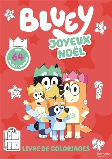 [9782017292180] Bluey - livre de coloriages - joyeux Noël