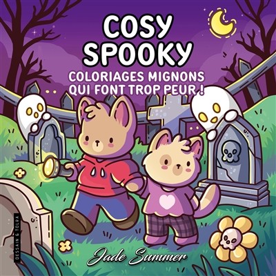 [9782295017277] Cosy Spooky - Jade Summer - coloriages mignons qui font trop peur pour adultes - cosy colo