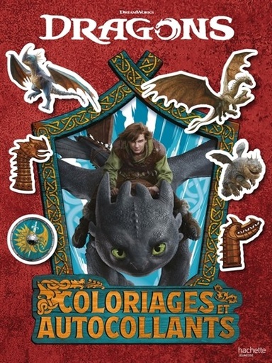 [9782017324034] Dragons (film) - coloriages et autocollants
