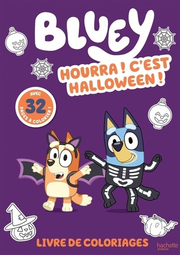[9782017292128] Bluey - livre de coloriages - hourra ! C'est halloween !