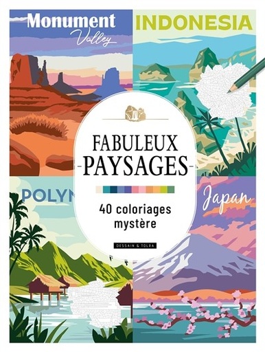[9782295016775] Fabuleux paysages - 40 coloriages mystère