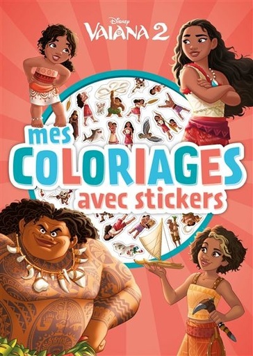 [9782017264255] Vaiana 2 - mes coloriages avec stickers - Disney princesses