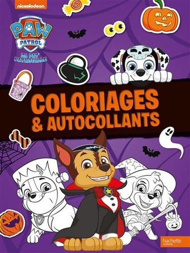 [9782017250760] La pat' patrouille - coloriages et autocollants halloween