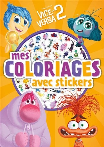 [9782017264125] Vice-versa 2 - mes coloriages avec stickers - Disney Pixar