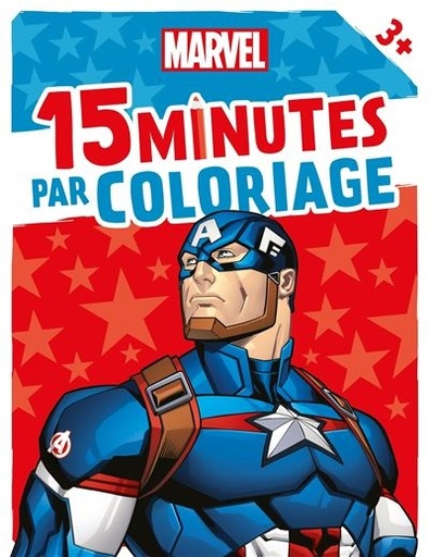 [9782017243205] Captain America - 15 minutes par coloriage (des 3 ans) - Marvel